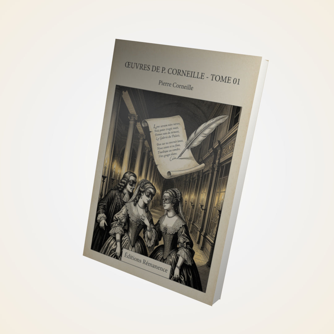 Livre Œuvres de P. Corneille - Tome 01 - Pierre Corneille - Couverture 3D
