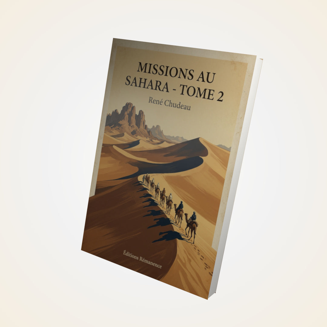 Livre Missions au Sahara - Tome 2 - René Chudeau - Couverture 3D