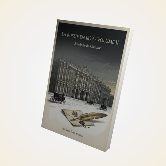 Livre La Russie en 1839 - Volume II - Astolphe de Custine - Couverture 3D