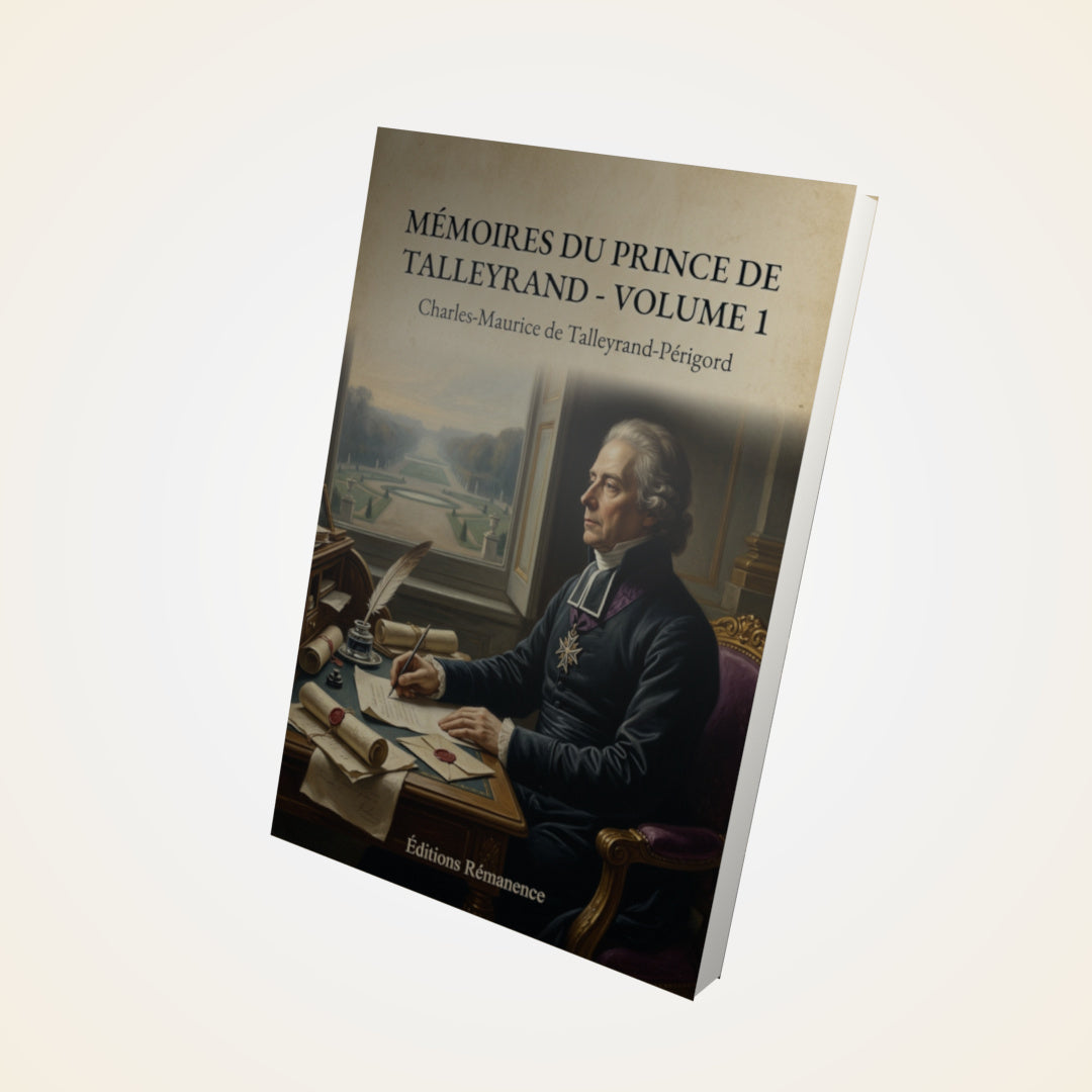 Livre Mémoires du prince de Talleyrand - Volume 1 - Charles-Maurice de Talleyrand-Périgord - Couverture 3D