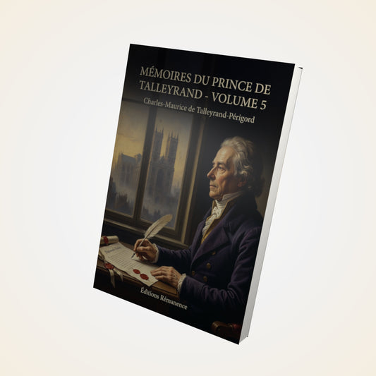 Livre Mémoires du prince de Talleyrand - Volume 5 - Charles-Maurice de Talleyrand-Périgord - Couverture 3D