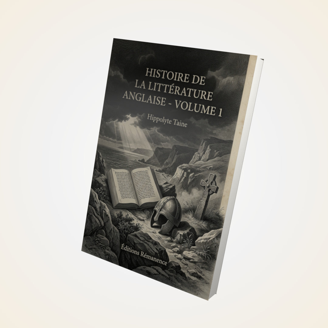 Livre Histoire de la Littérature Anglaise - Volume 1 - Hippolyte Taine - Couverture 3D
