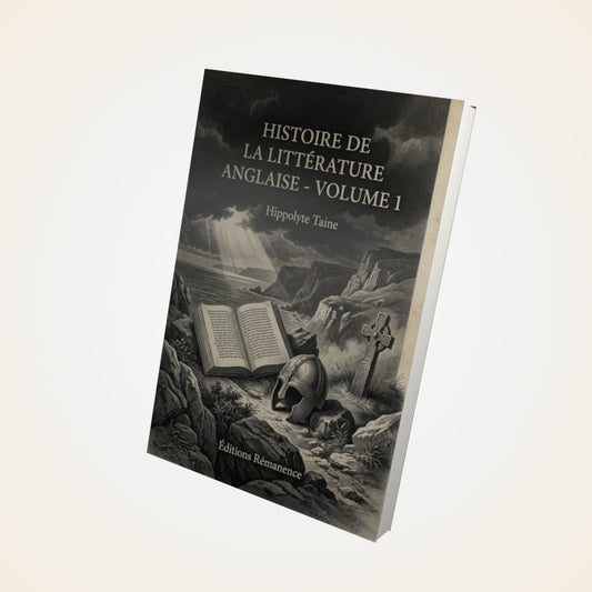 Livre Histoire de la Littérature Anglaise - Volume 1 - Hippolyte Taine - Couverture 3D