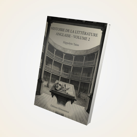 Livre Histoire de la Littérature Anglaise - Volume 2 - Hippolyte Taine - Couverture 3D