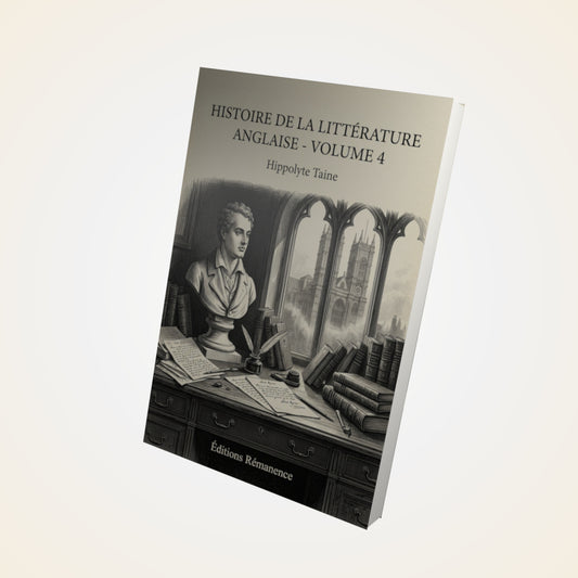 Livre Histoire de la Littérature Anglaise - Volume 4 - Hippolyte Taine - Couverture 3D
