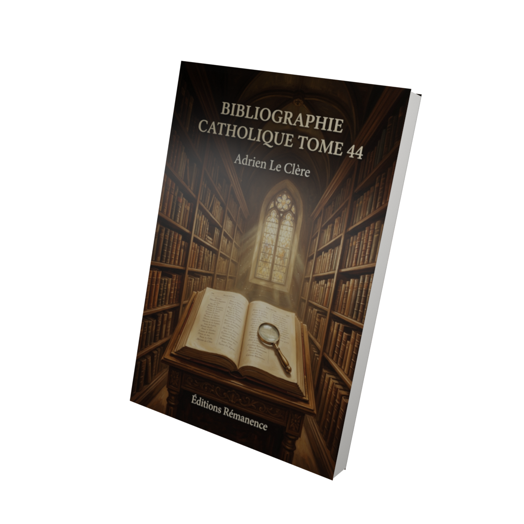 Bibliographie catholique Tome 44 - Adrien Le Clère (Vue 3D)