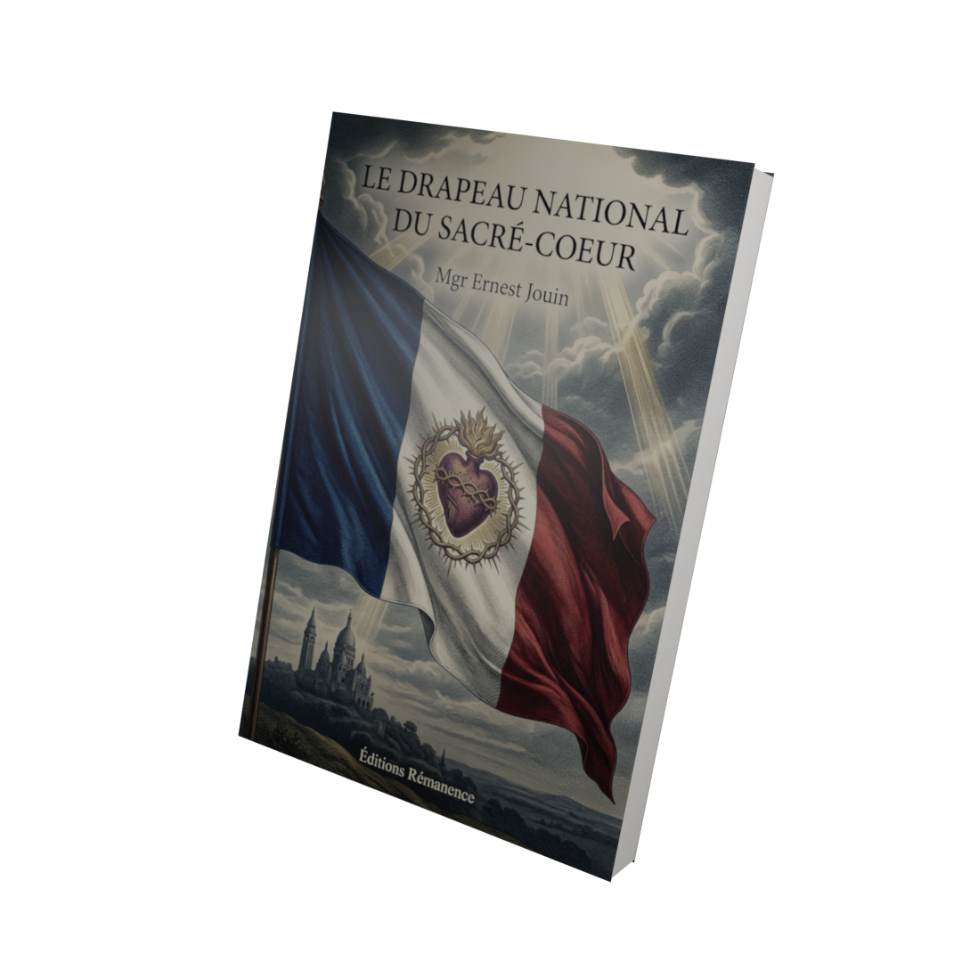 Le drapeau national du Sacré-Coeur - Mgr Ernest Jouin (Vue 3D)