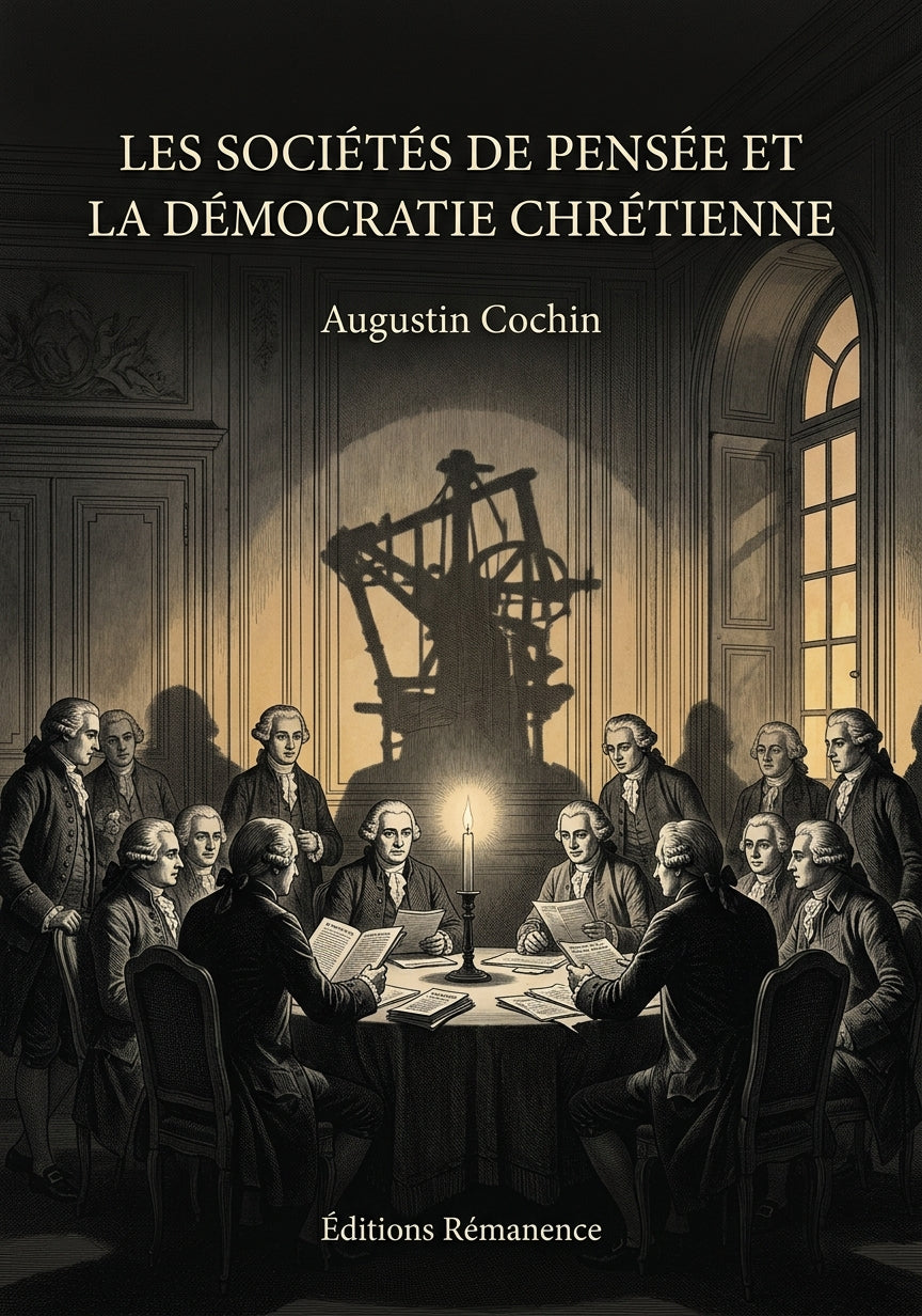 Les sociétés de pensée et la démocratie chrétienne - Augustin Cochin (Couverture)