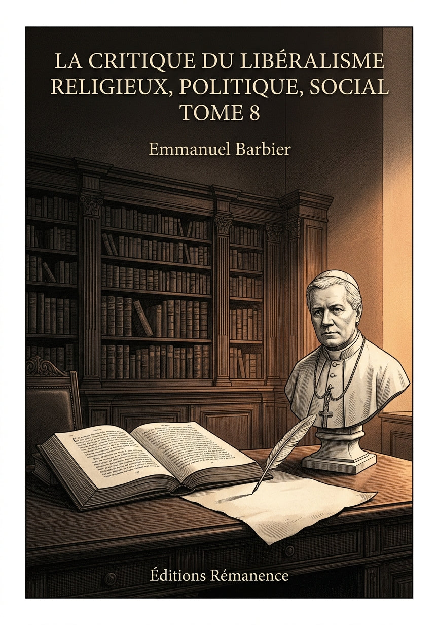 La critique du libéralisme religieux, politique, social Tome 8 - Emmanuel Barbier (Couverture)