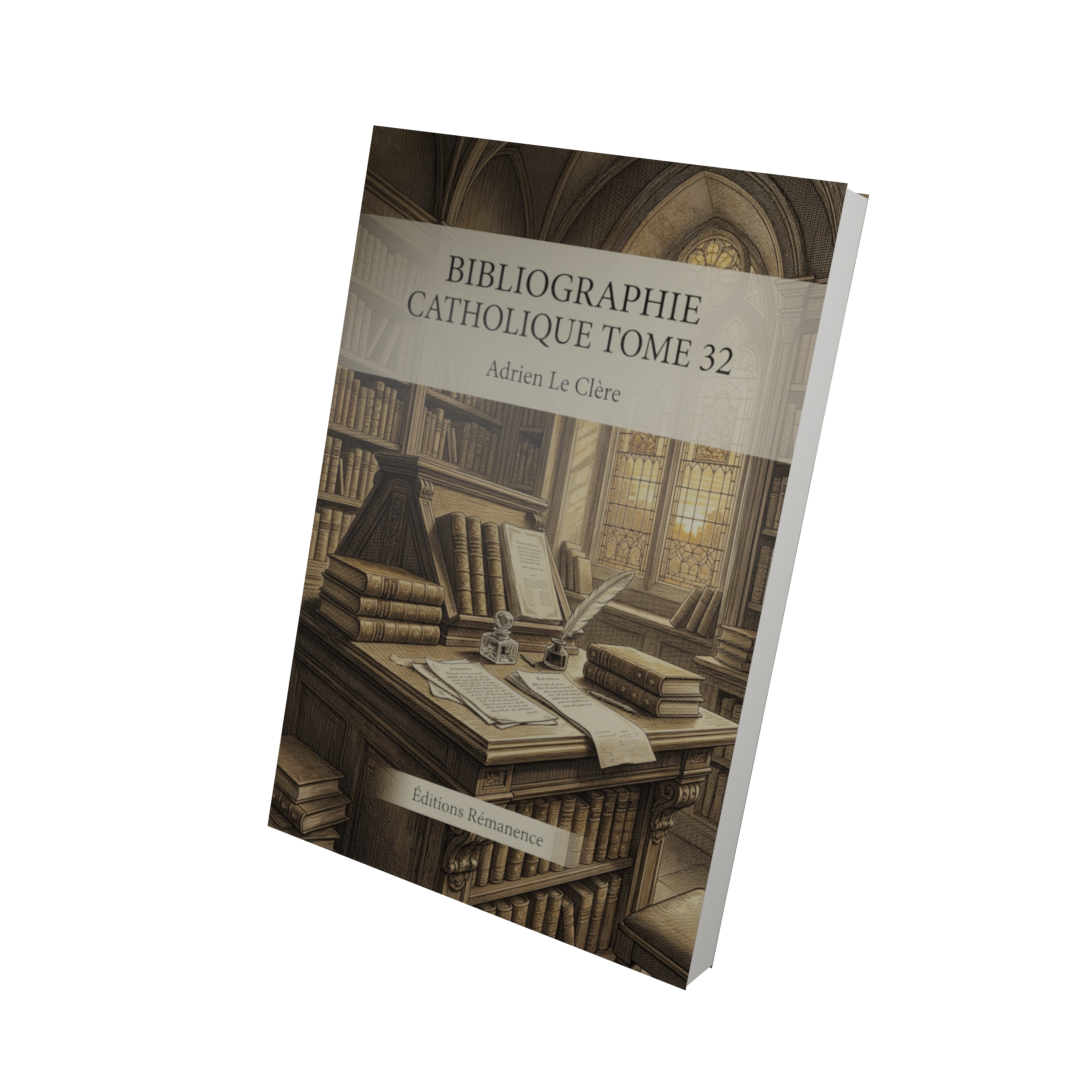 Bibliographie catholique Tome 32 - Adrien Le Clère (Vue 3D)