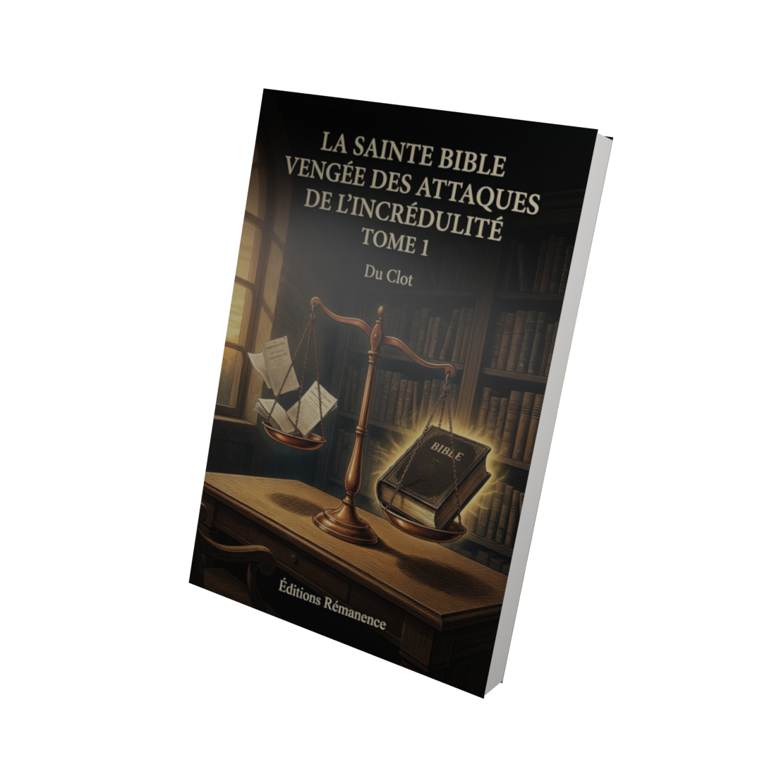 La sainte bible vengée des attaques de l'incrédulité Tome 1 - Du Clot (Vue 3D)