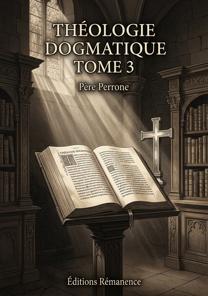 Théologie dogmatique Tome 3 - Père Perrone (Couverture)