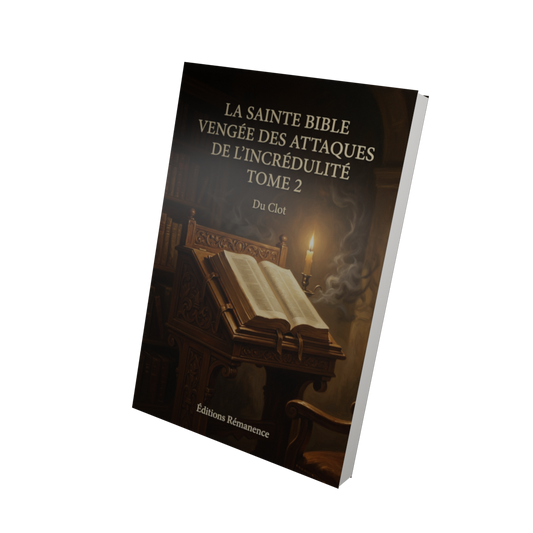 La sainte bible vengée des attaques de l'incrédulité Tome 2 - Du Clot (Vue 3D)