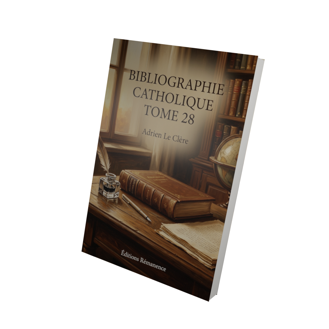 Bibliographie catholique Tome 28 - Adrien Le Clère (Vue 3D)