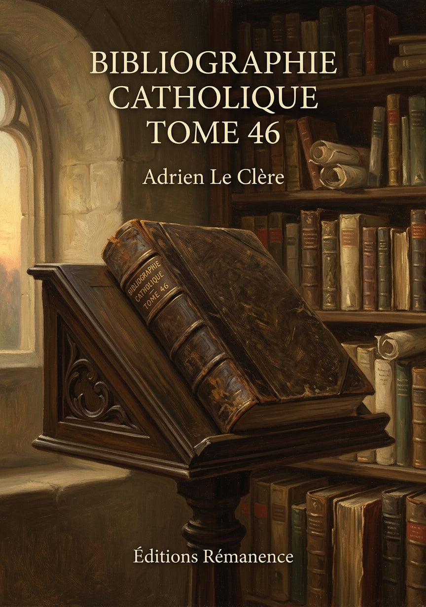 Bibliographie catholique Tome 46 - Adrien Le Clère (Couverture)