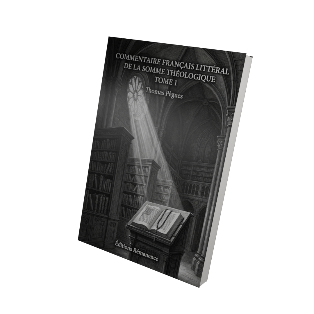 Commentaire français littéral de la Somme théologique Tome 1 - Thomas Pègues (Vue 3D)