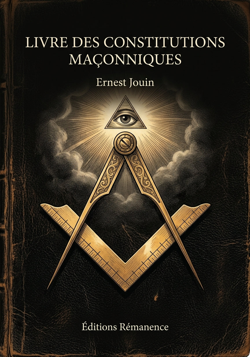 Livre des constitutions maçonniques - Ernest Jouin (Couverture)
