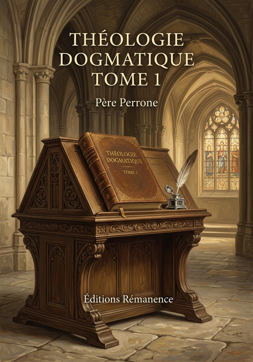 Théologie dogmatique Tome 1 - Père Perrone (Couverture)