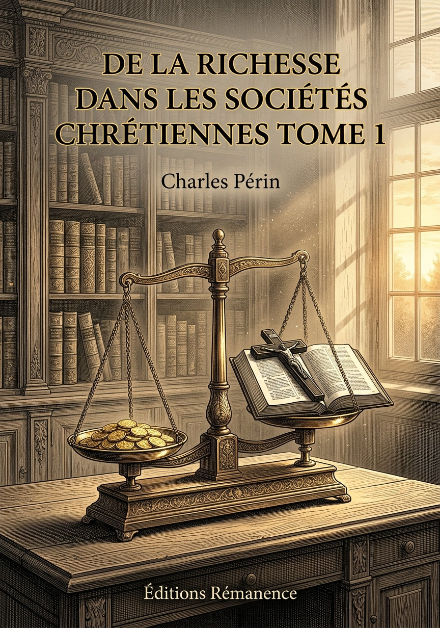 De la richesse dans les sociétés chrétiennes Tome 1 - Charles Périn (Couverture)