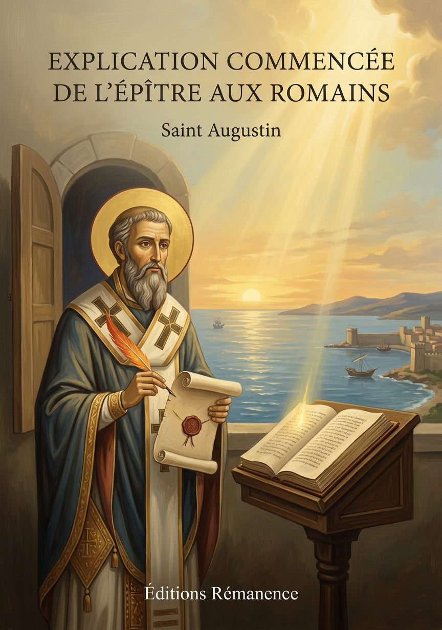 Explication commencée de l'épître aux Romains - Saint Augustin (Couverture)