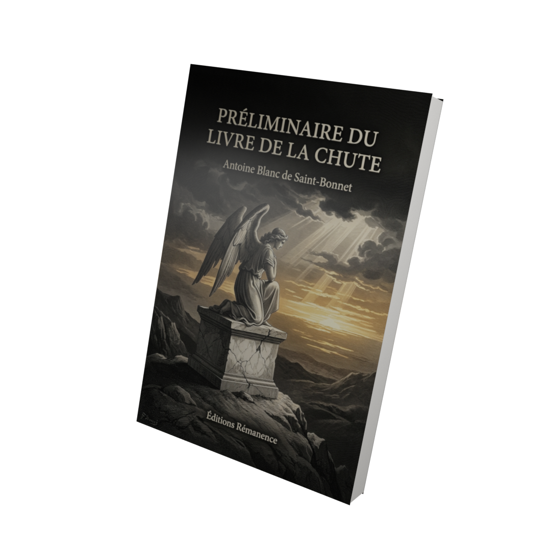 Préliminaire du livre de la chute - Antoine Blanc de Saint-Bonnet (Vue 3D)