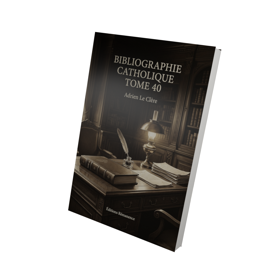 Bibliographie catholique Tome 40 - Adrien Le Clère (Vue 3D)