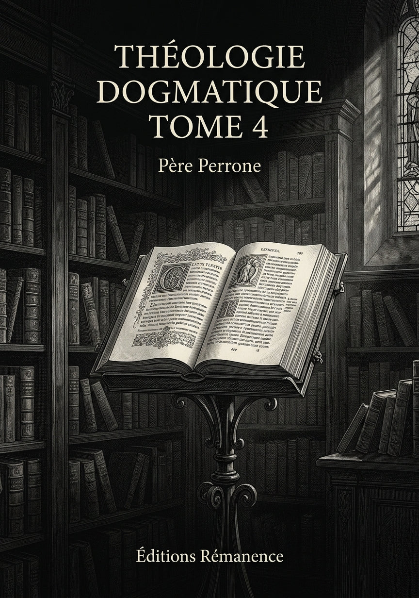 Théologie dogmatique Tome 4 - Père Perrone (Couverture)