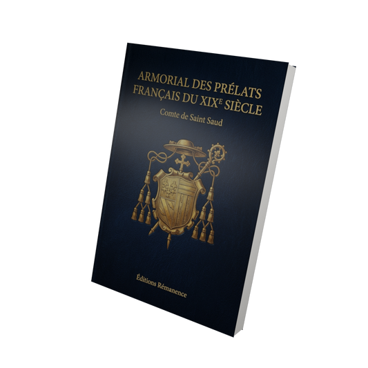 Armorial des prélats français du XIXe siècle - Comte de Saint Saud (Vue 3D)