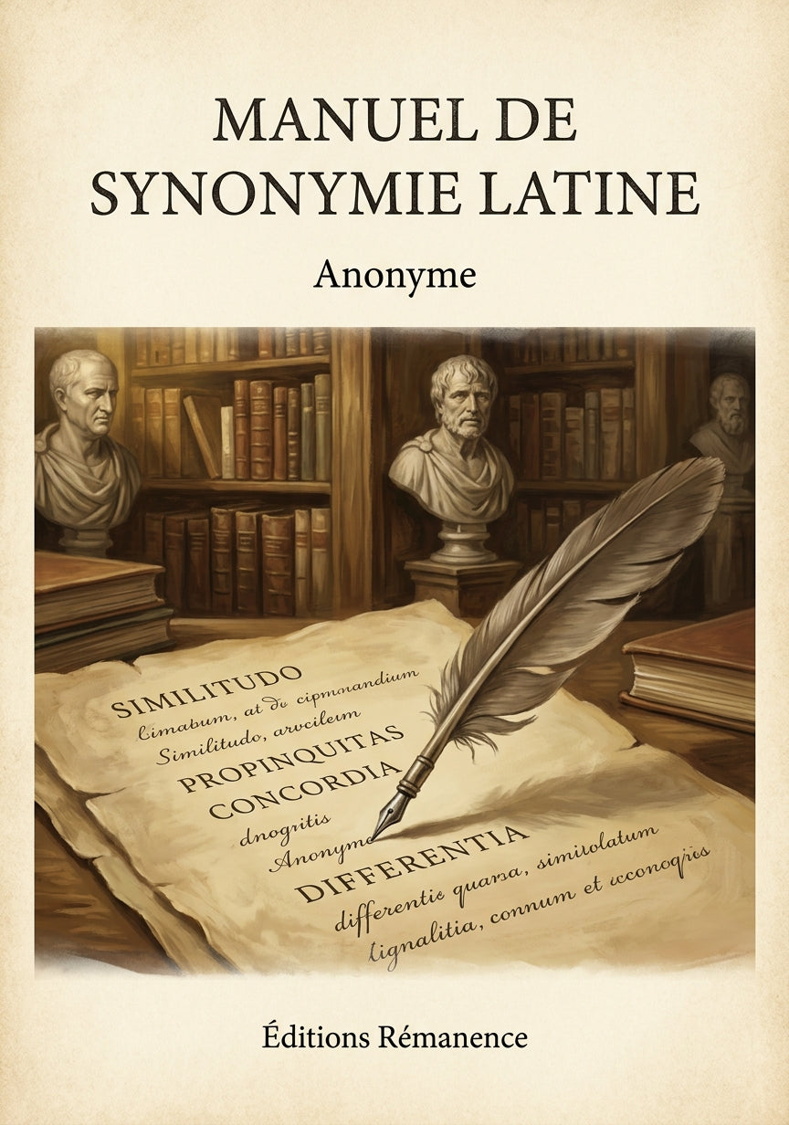 Manuel de synonymie Latine - Anonyme (Couverture)