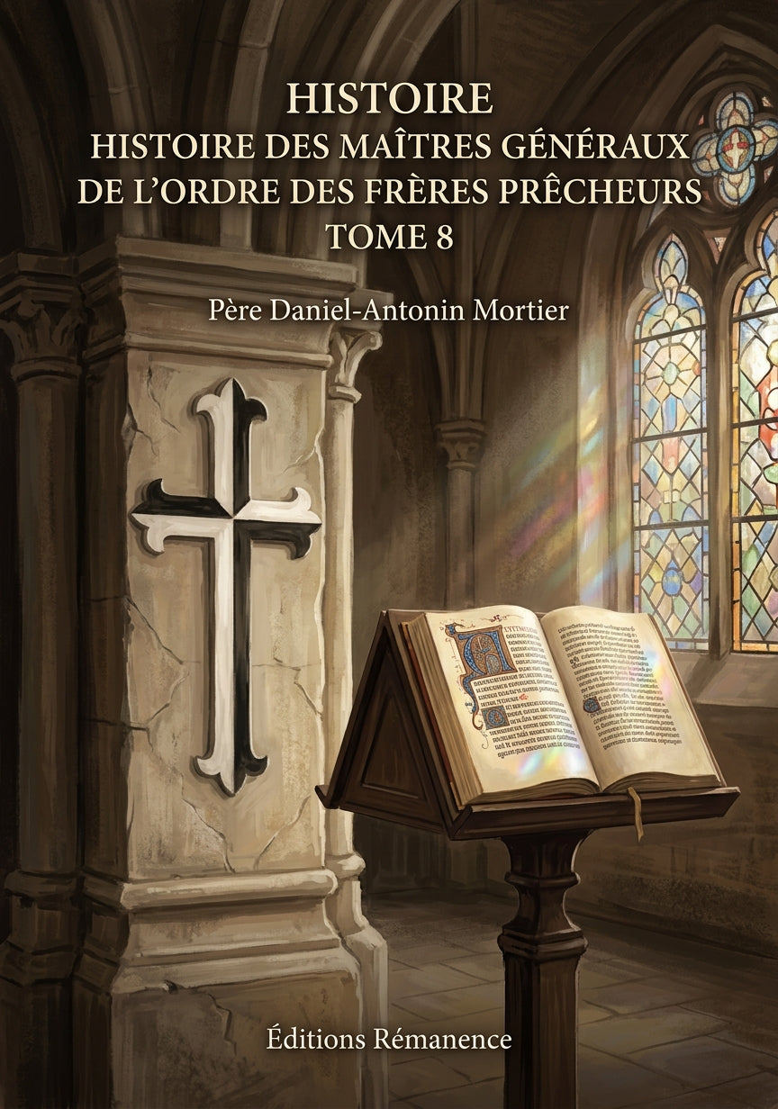 Histoire des maîtres généraux de l'ordre des frères prêcheurs Tome 8 - Père Daniel-Antonin Mortier (Couverture)