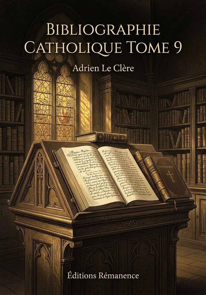 Bibliographie catholique Tome 9 - Adrien Le Clère (Couverture)