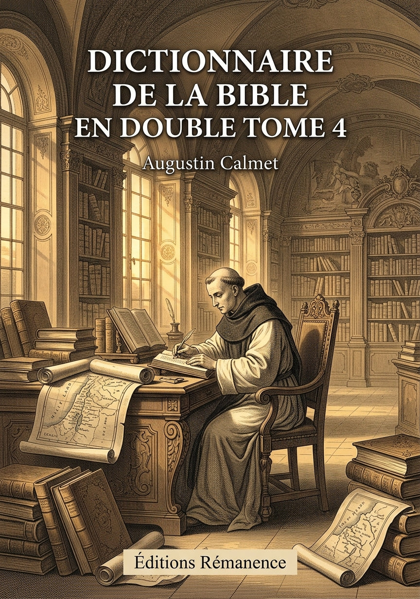 Dictionnaire de la Bible en double Tome 4 - Augustin Calmet (Couverture)