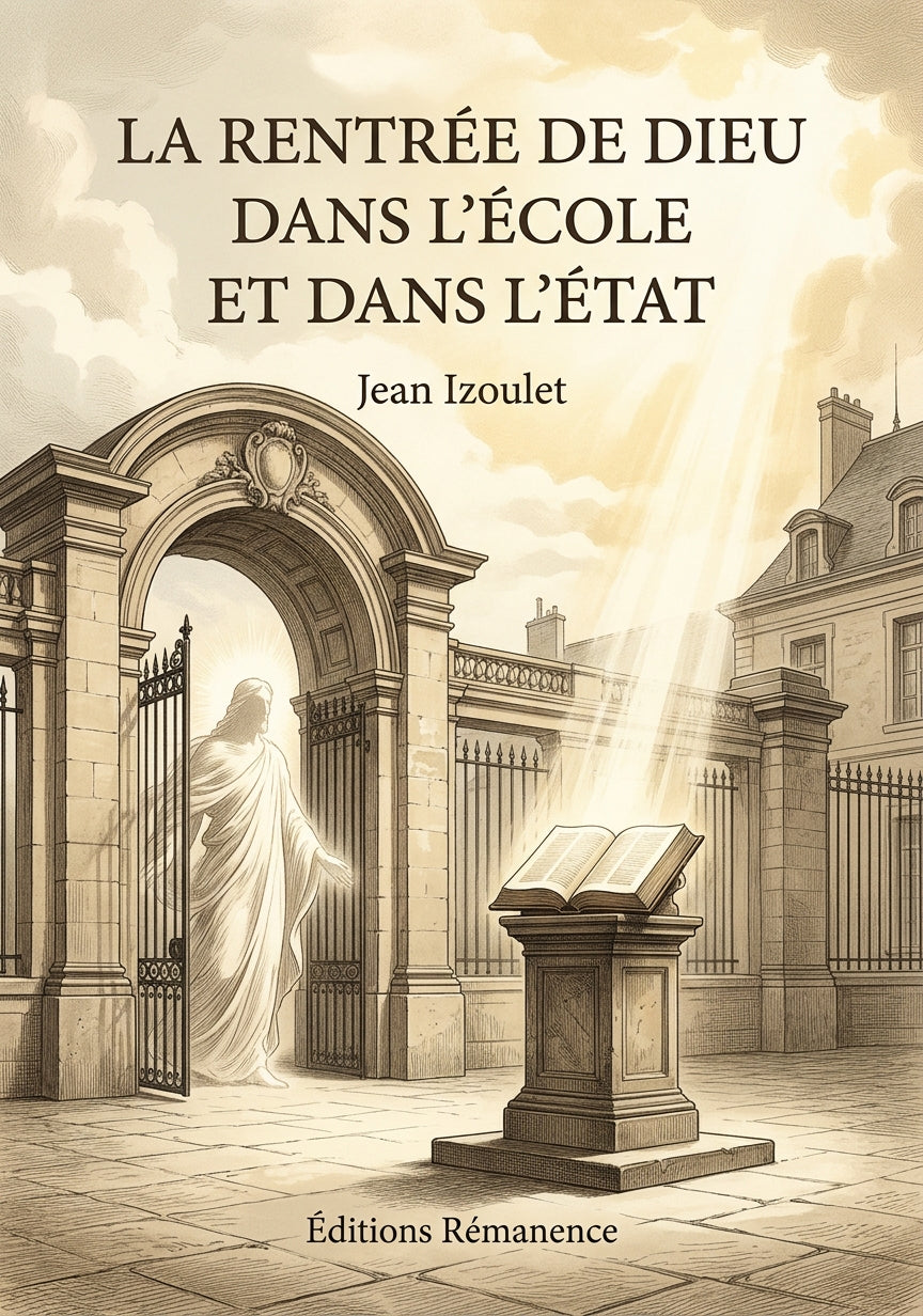 La rentrée de Dieu dans l'école et dans l'état - Jean Izoulet (Couverture)