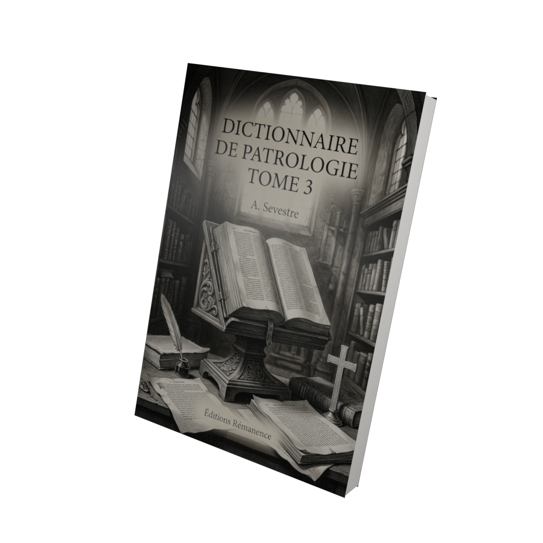 Dictionnaire de patrologie Tome 3 - A. Sevestre (Vue 3D)