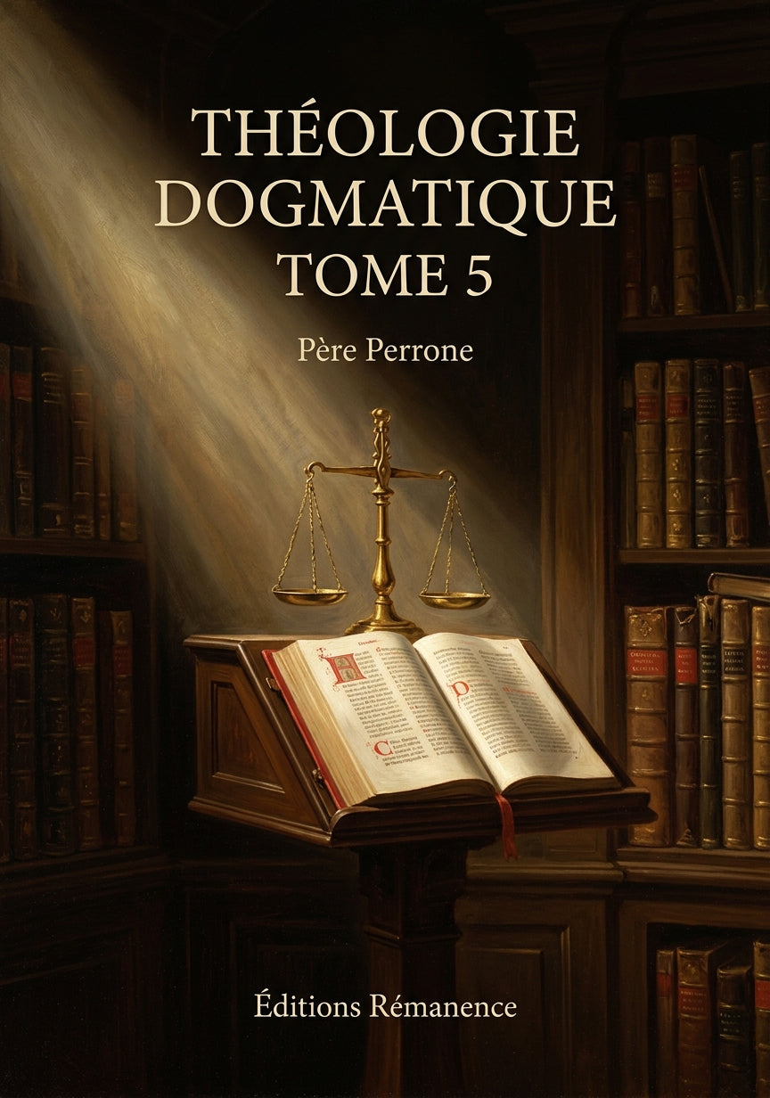 Théologie dogmatique Tome 5 - Père Perrone (Couverture)