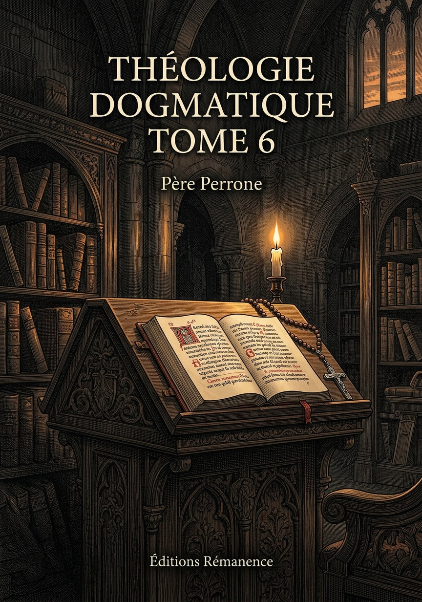 Théologie dogmatique Tome 6 - Père Perrone (Couverture)