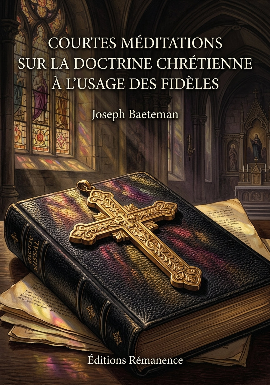Courtes méditations sur la doctrine chrétienne à l'usage des fidèles - Joseph Baeteman (Couverture)