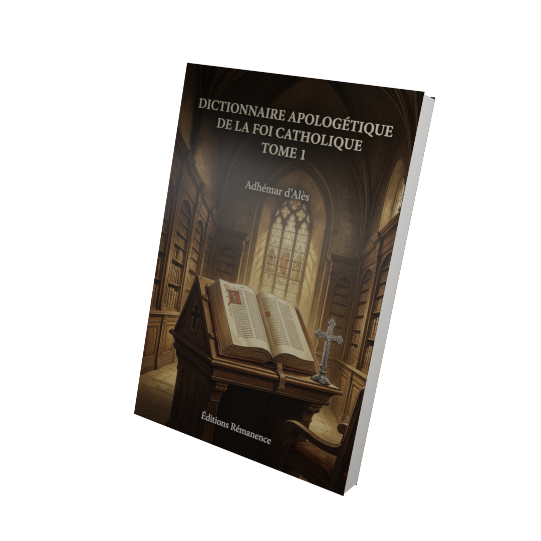 Dictionnaire apologétique de la foi catholique Tome 1 - Adhémar d'Alès (Vue 3D)