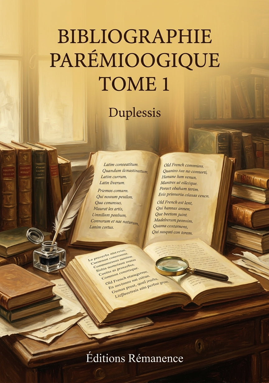 Bibliographie parémioogique Tome 1 - Duplessis (Couverture)