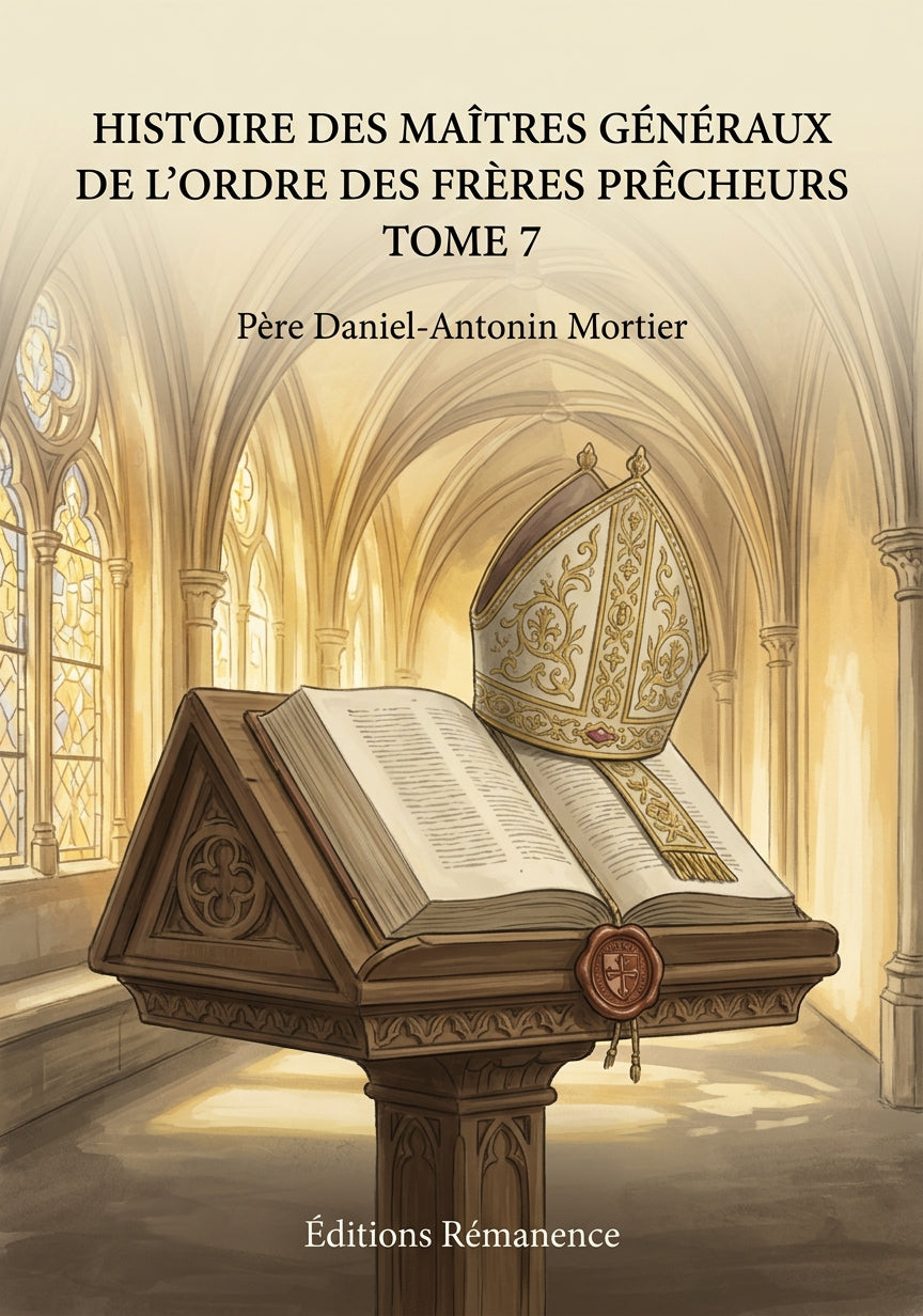 Histoire des maîtres généraux de l'ordre des frères prêcheurs Tome 7 - Père Daniel-Antonin Mortier (Couverture)