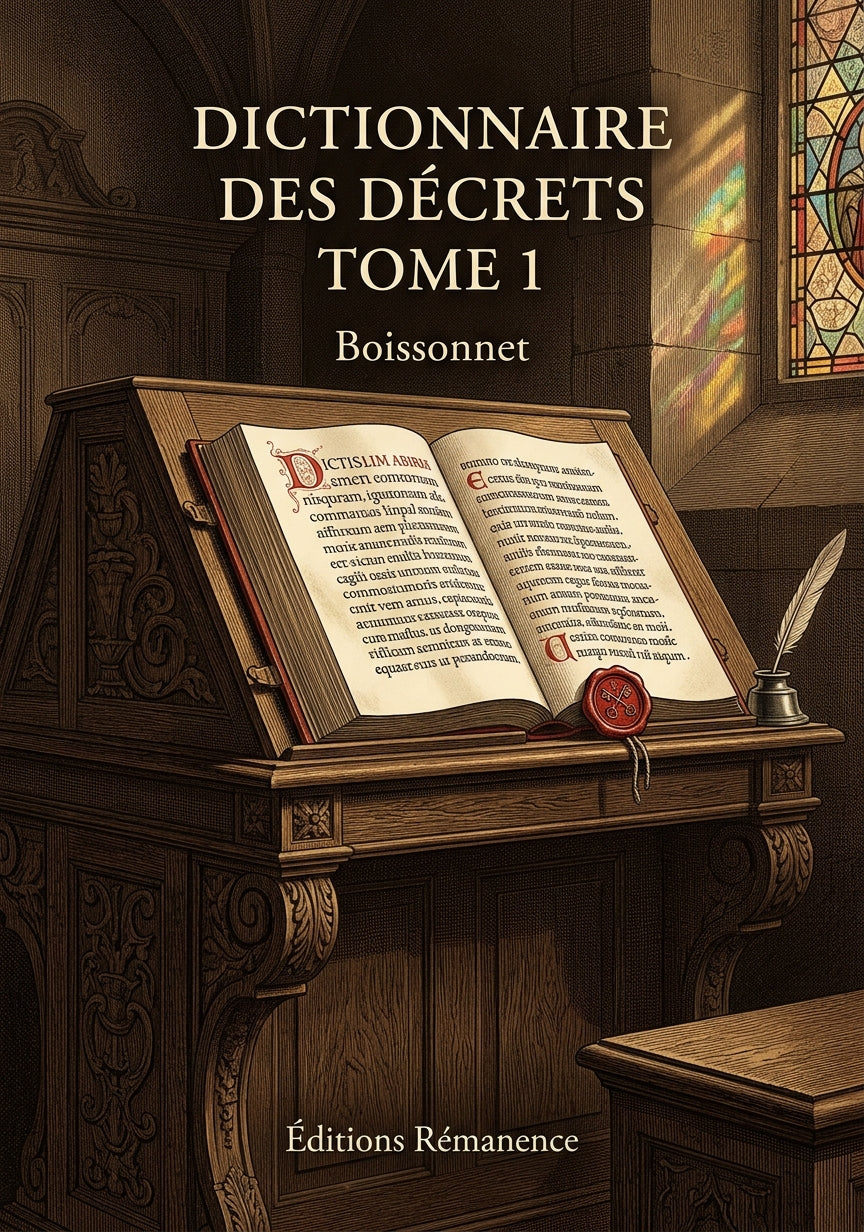 Dictionnaire des décrets Tome 1 - Boissonnet (Couverture)