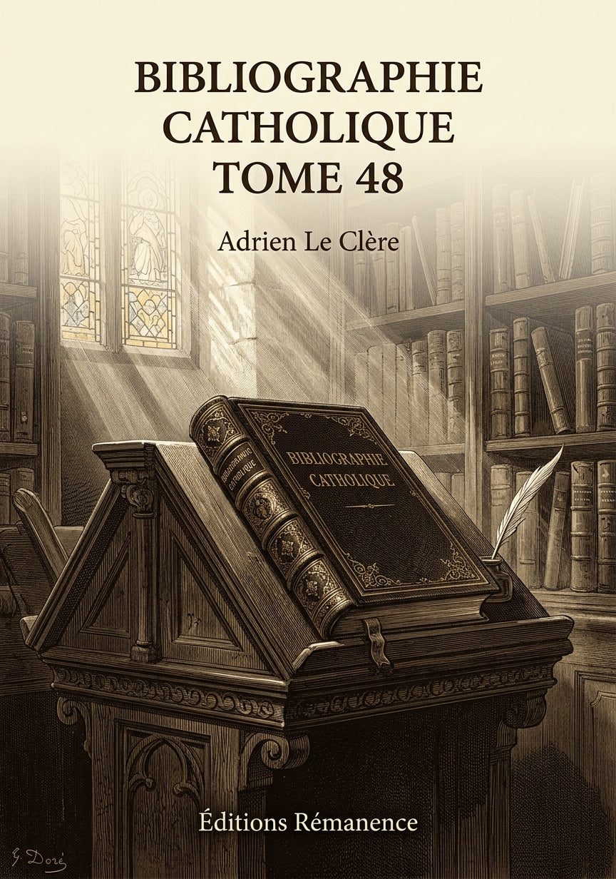 Bibliographie catholique Tome 48 - Adrien Le Clère (Couverture)