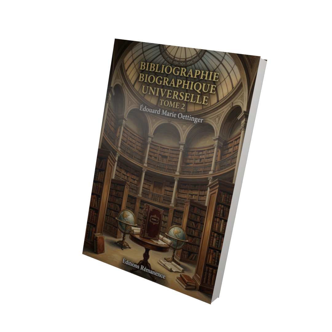 Bibliographie biographique universelle Tome 2 - Édouard Marie Oettinger (Vue 3D)