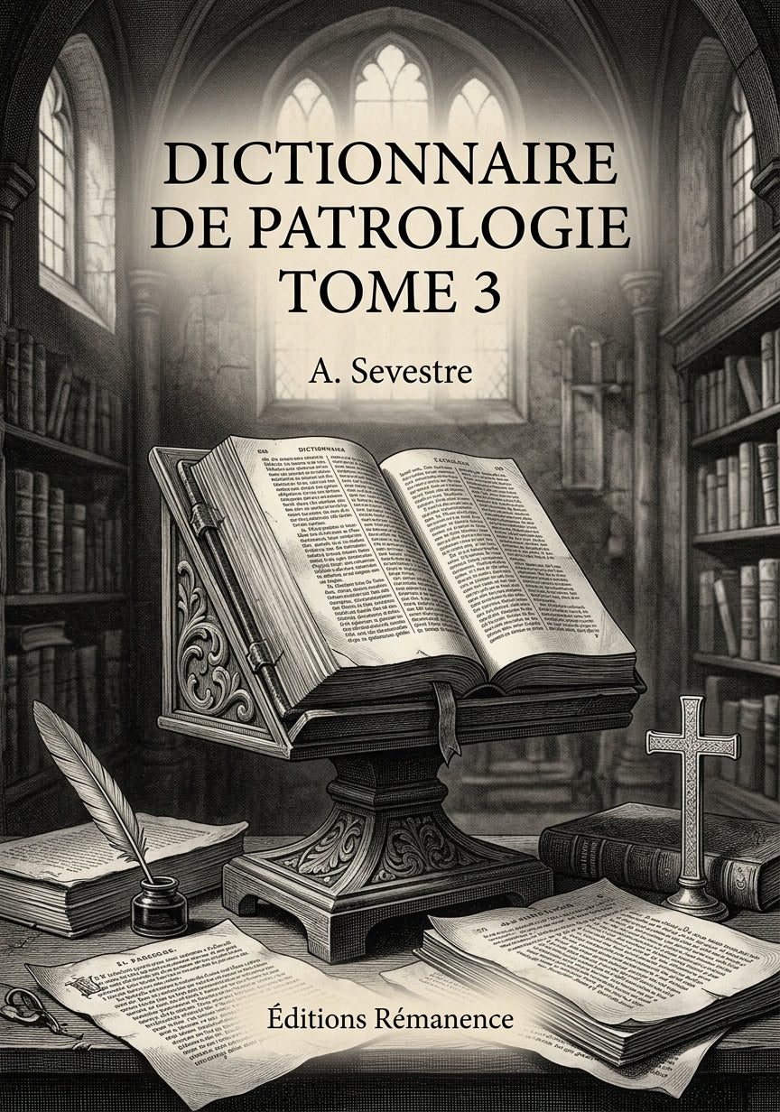 Dictionnaire de patrologie Tome 3 - A. Sevestre (Couverture)