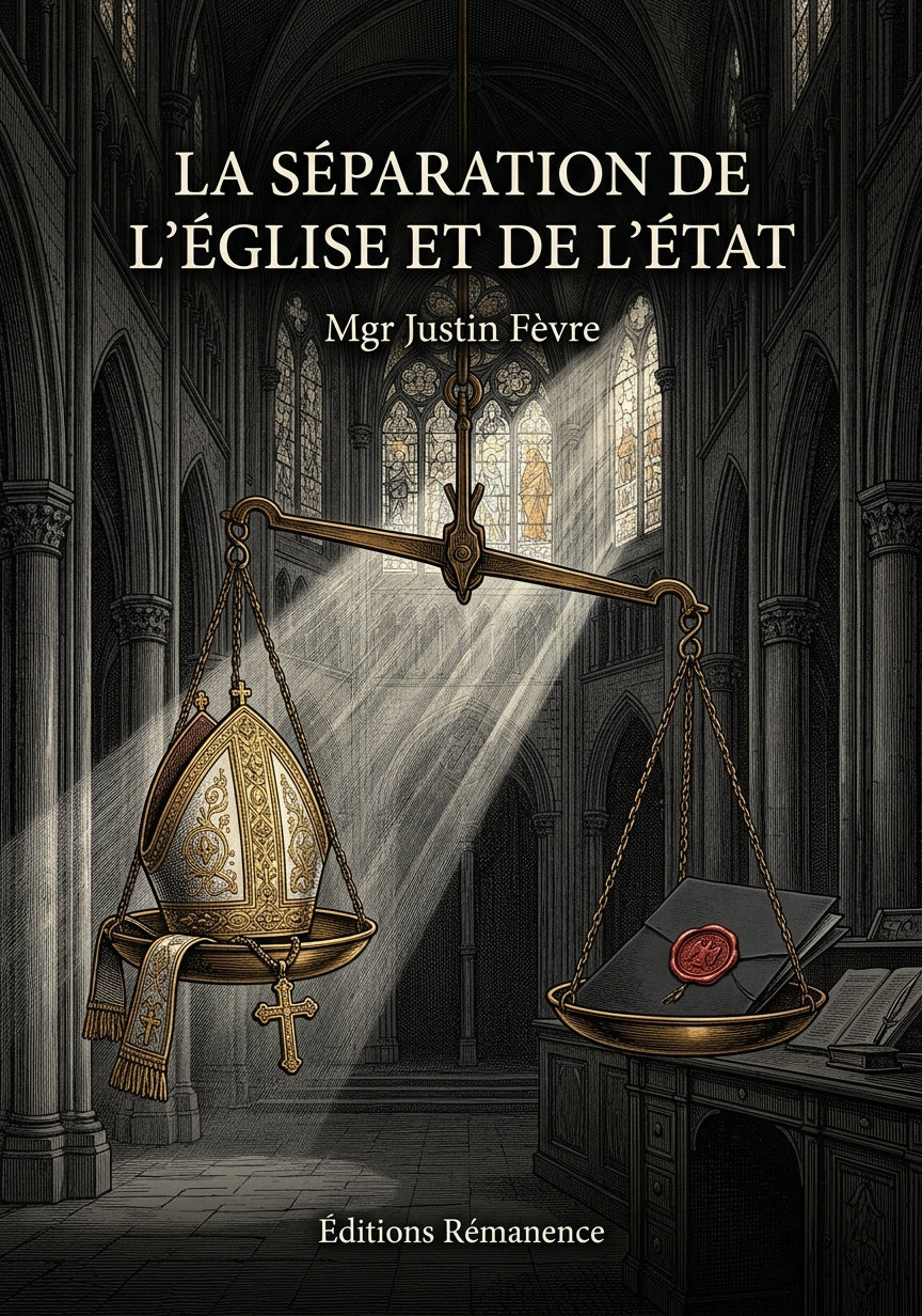 La séparation de l'Église et de l'État - Mgr Justin Fèvre (Couverture)