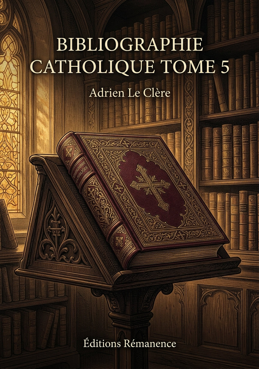 Bibliographie catholique Tome 5 - Adrien Le Clère (Couverture)