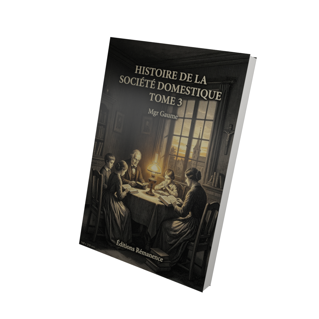 Histoire de la société domestique Tome 3 - Mgr Gaume (Vue 3D)