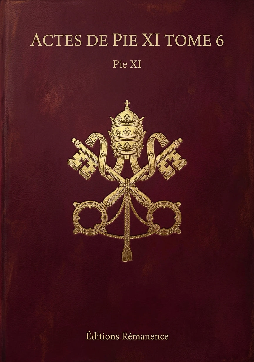 Actes de Pie XI Tome 6 - Pie XI (Couverture)