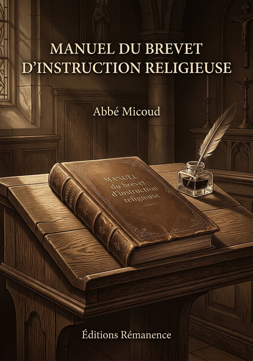 Manuel du brevet d'instruction religieuse - Abbé Micoud (Couverture)
