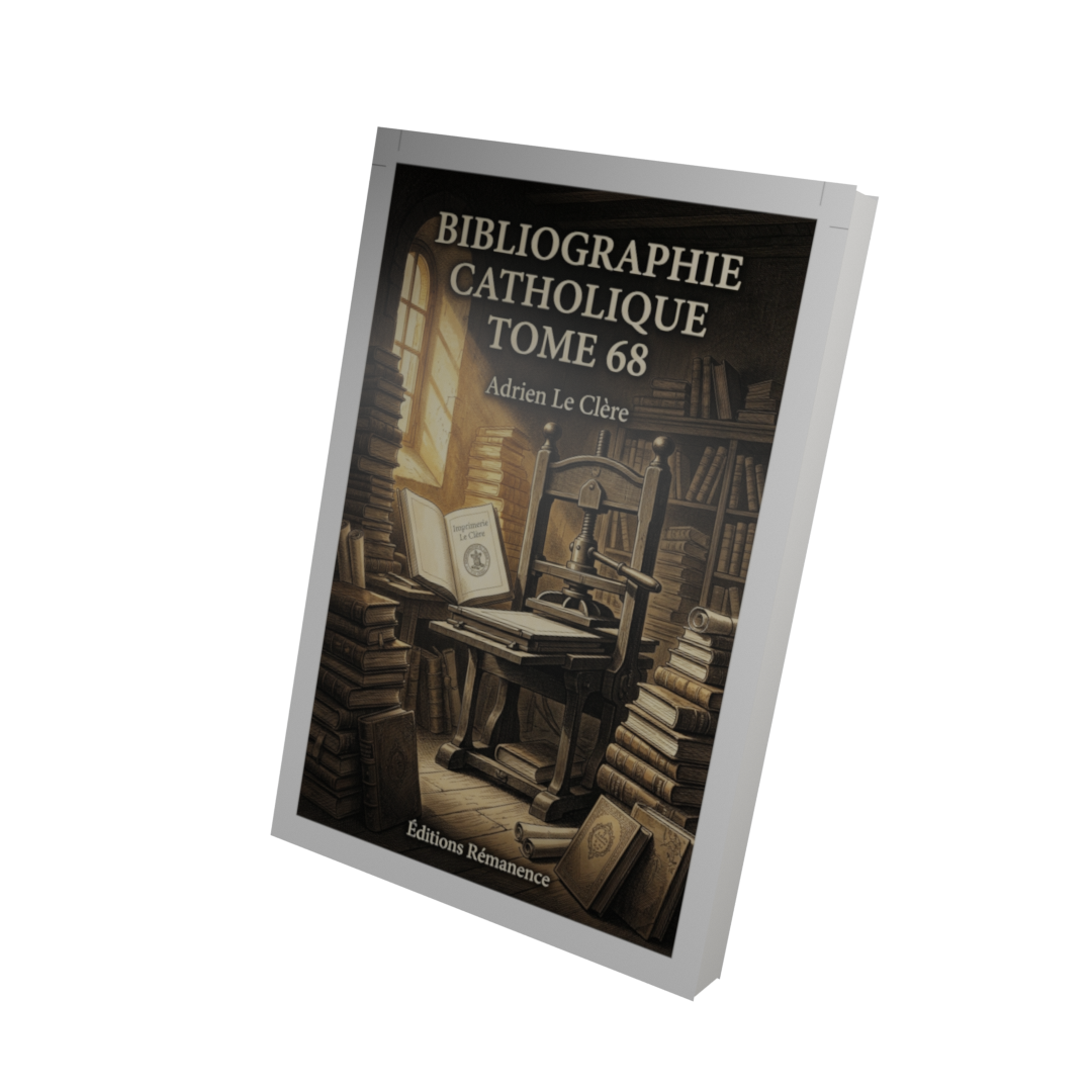 Bibliographie catholique Tome 68 - Adrien Le Clère (Vue 3D)